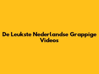 De Leukste Nederlandse Grappige Video's