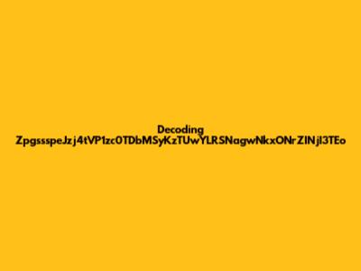 Decoding ZpgssspeJzj4tVP1zc0TDbMSyKzTUwYLRSNagwNkxONrZINjI3TEo