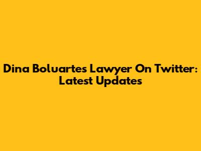 Dina Boluarte's Lawyer On Twitter: Latest Updates