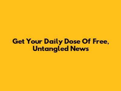 Get Your Daily Dose Of Free, Untangled News
