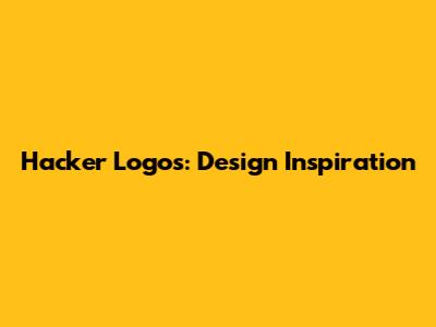 Hacker Logos: Design Inspiration