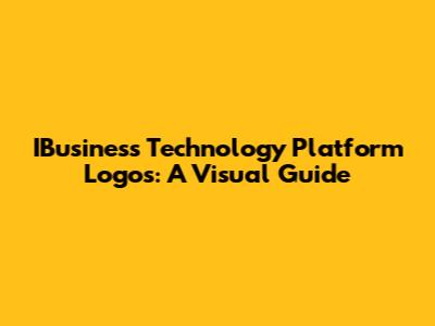IBusiness Technology Platform Logos: A Visual Guide