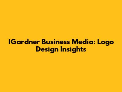 IGardner Business Media: Logo Design Insights