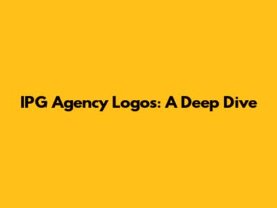 IPG Agency Logos: A Deep Dive