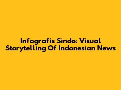 Infografis Sindo: Visual Storytelling Of Indonesian News