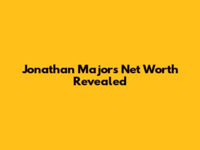 Jonathan Majors' Net Worth Revealed