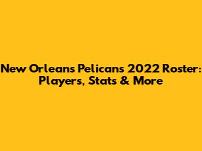 New Orleans Pelicans 2022 Roster: Players, Stats & More