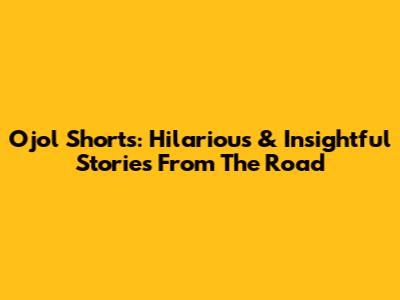 Ojol Shorts: Hilarious & Insightful Stories From The Road