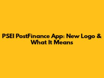 PSEI PostFinance App: New Logo & What It Means
