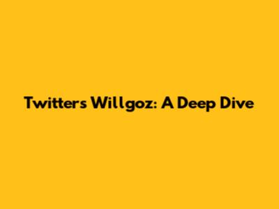 Twitter's Willgoz: A Deep Dive