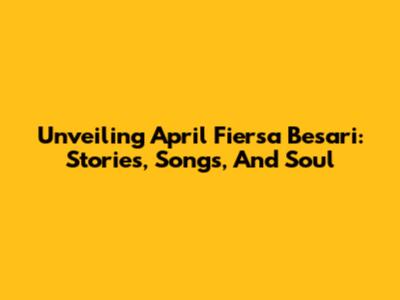 Unveiling April Fiersa Besari: Stories, Songs, And Soul